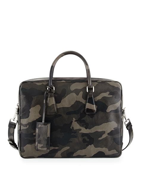 saffiano zip around briefcase prada navy|Prada Camo Saffiano Zip.